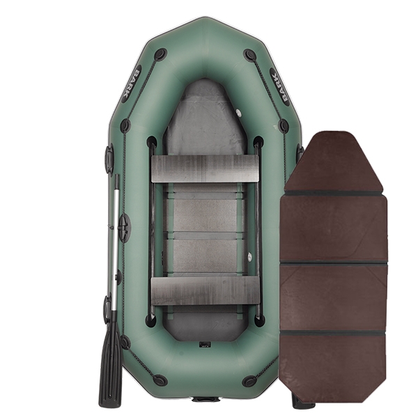 Inflatable PVC boat Bark B-260PD, rowing, two-seater with a folding slats