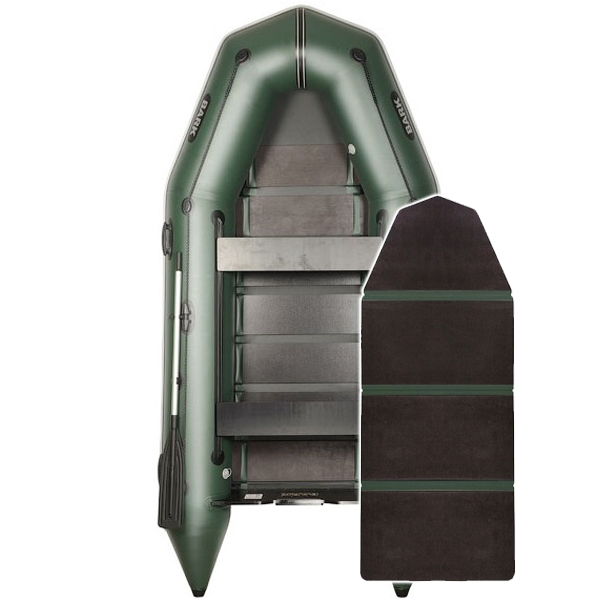 BT-330D slatted, 4-seater motorboat Bark, sliding seats