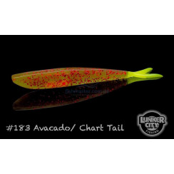 Silicone Lunker City Fin-S Fish 8/BG 4" #183