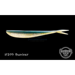 Silicone Lunker City Fin-S Fish 8/BG 5.75" #209