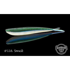 Silicone Lunker City Fin-S Fish 8/BG 5.75" #116