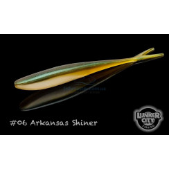 Silicone Lunker City Freaky Fish 8/BG 5.5" #006 Arkansas Shiner
