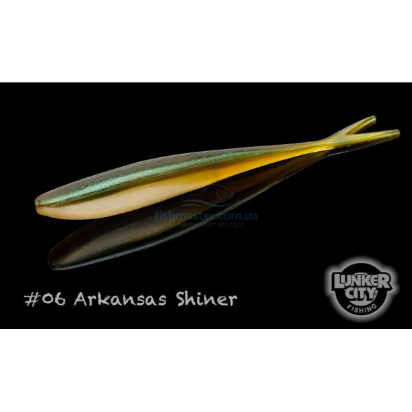 Silicone Lunker City Freaky Fish 8/BG 5.5" #006 Arkansas Shiner