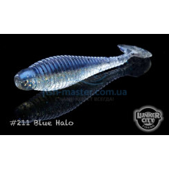 Силікон Lunker City Grubster 10/BG 2.75" #211 BLUE HALO
