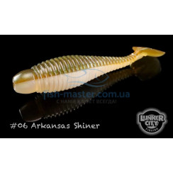 Силікон Lunker City Grubster 6/BG 4.25" #6 ARKANSAS SHINER