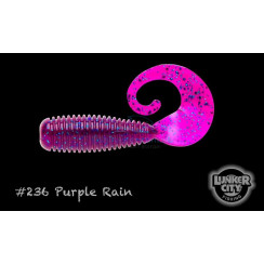 Силікон Lunker City Monkey Grub 10/BG 3" #236 Purple Rain