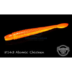 Силікон Lunker City Ribster 10/BG 4-1/2" #143 ATOMIC CHICKEN