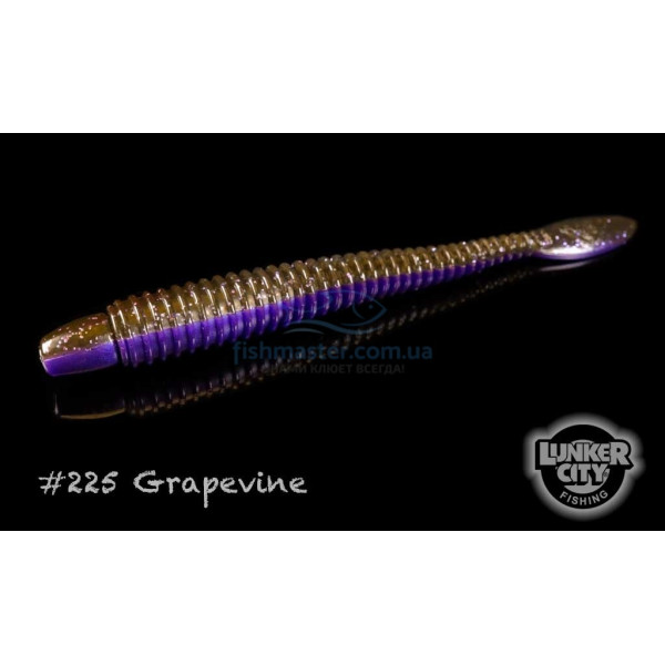 Силікон Lunker City Ribster 9/BG 4.5" #225 Grapevine