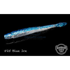 Силікон Lunker City Ribster 10/BG 4-1/2" #25 BLUE ICE