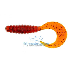 Manns Twister 038 M-038 RFMO silicone motor oil with red glitter, 70mm, 20 pcs/pack