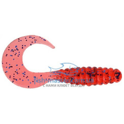 Manns Twister 037 M-037 PU Silicone, Cherry with Blue Glitter, 55mm, 20 pcs/pack
