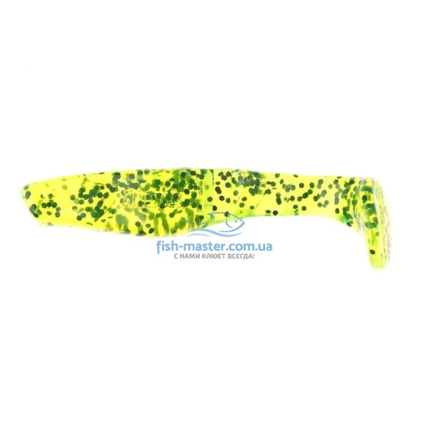 Manns Predator 2.5 M-056 CHP silicone, light green, transparent with a black dot, 70 mm, 20 pcs/pack