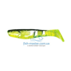 Manns Predator 3 M-066 BB MFCH silicone, black back, light green transparent with glitter, 80mm