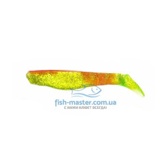 Manns Predator 3 M-066 BR MFCH silicone, red back, light green transparent with glitter, 80mm