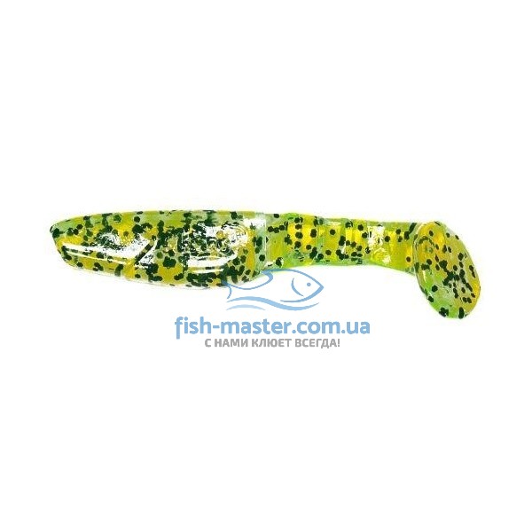 Manns Predator 3 M-066 CHP silicone, light green, transparent with a black dot, 80mm
