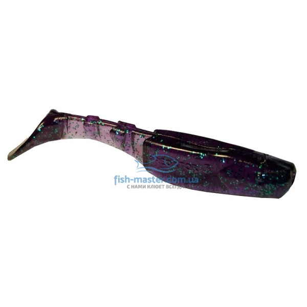 Manns Predator 2.5 M-056 JB Silicone, Dark Lilac with Green Glitter, 70mm, 20 pcs/pack