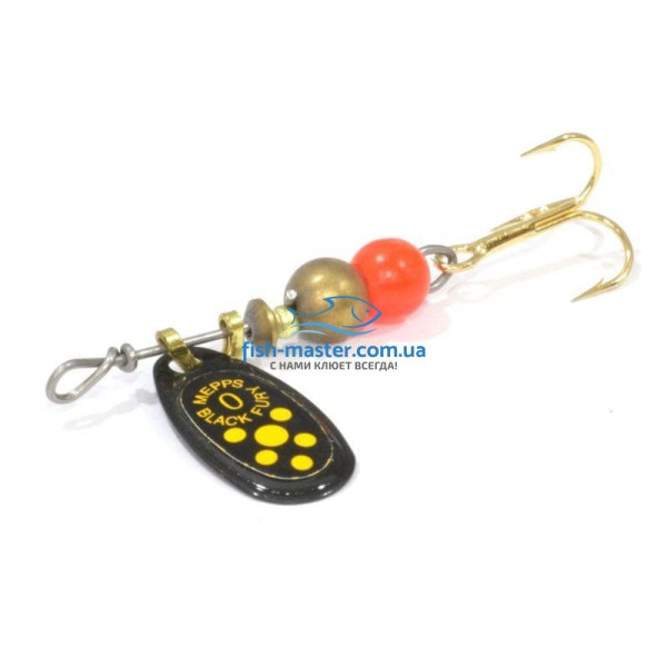 Блешня Mepps Black Fury 1 black/yellow 3,5гр