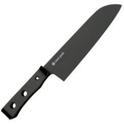 Snow Peak CS-190BK kitchen knife. Santoku style.