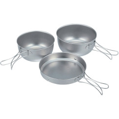 Набор посуды Snow Peak STW-001T 3 Piece Titanium Cookset 700/500ml