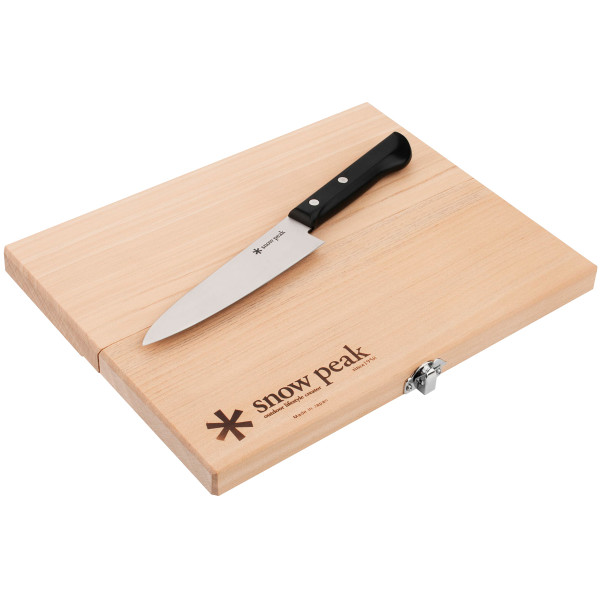 Snow Peak CS-207 Cutting Board Set M Kitchen Knife + Cutting Board