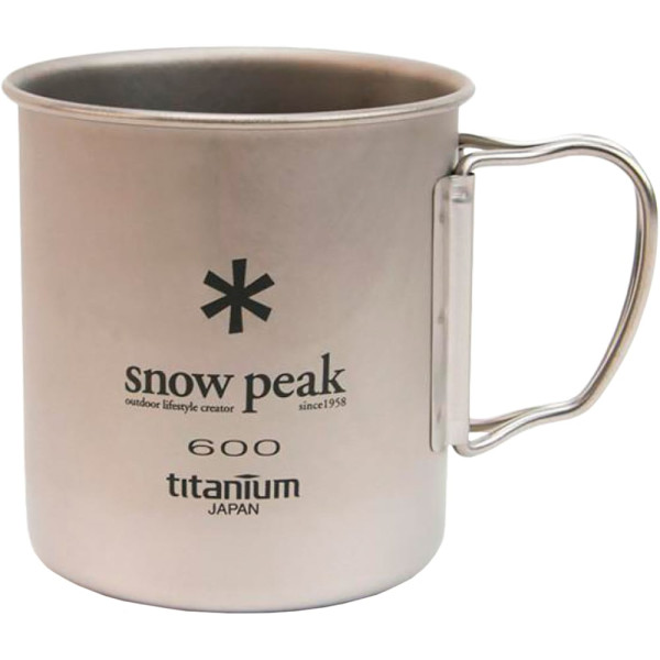 Mug Snow Peak MG-044R Titanium Single Wall Cup 600ml