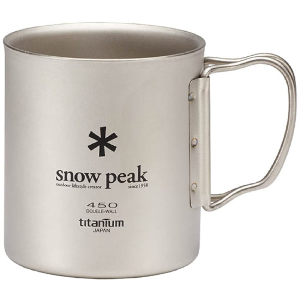 Thermal mug Snow Peak MG-053R Ti-Double 450 Mug 450ml