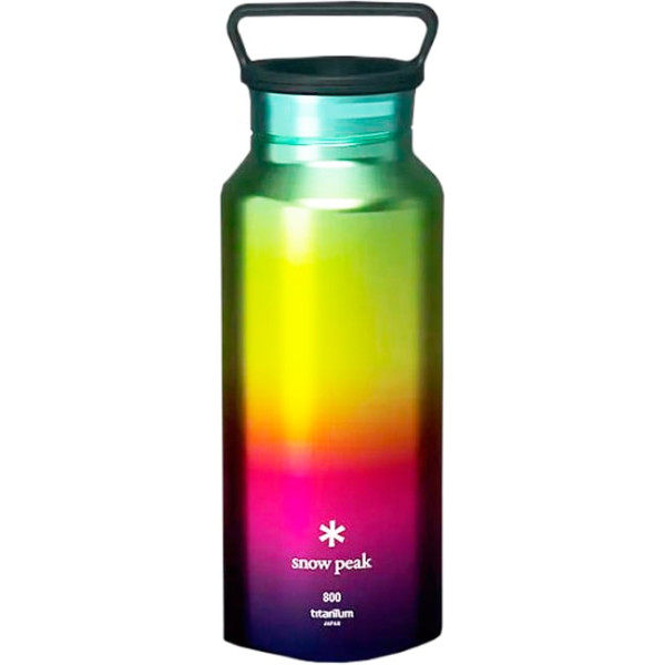 Bottle Snow Peak TW-800-RA Titanium Aurora Bottle 800ml c:rainbow black