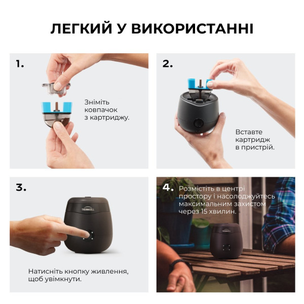 Устройство от комаров Thermacell E55 Rechargeable Mosquito Repeller ц:charcoal