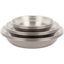 Набор посуды Snow Peak TW-021FK Renewed Tableware Set L Family Stainless steel