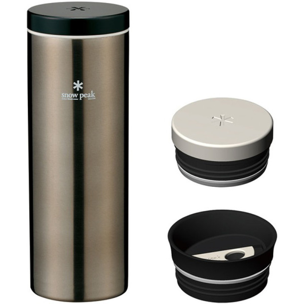 Snow Peak TW-071R-DS Kanpai Bottle 500ml (dark silver)