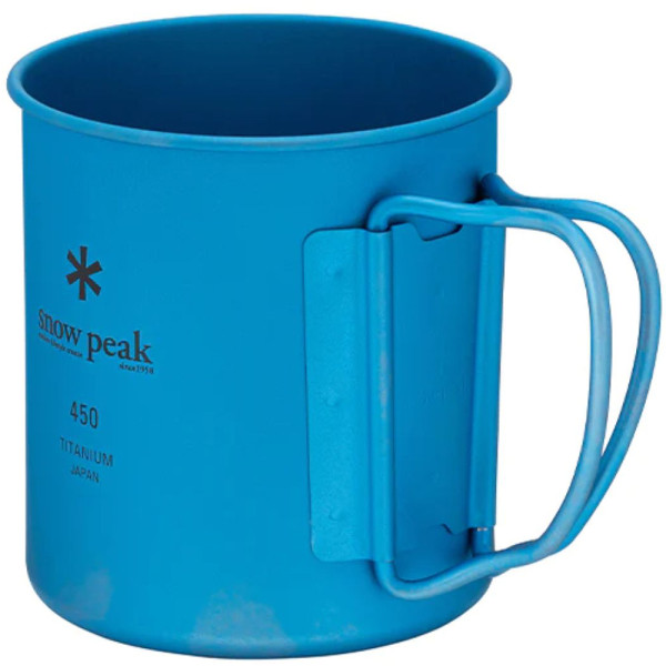 Кружка Snow Peak MG-143-BL Ti-Single 450 Anodized Cup 450ml Blue