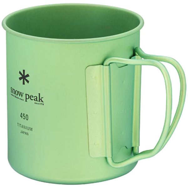 Кружка Snow Peak MG-143-GR Ti-Single 450 Anodized Cup 450ml Green