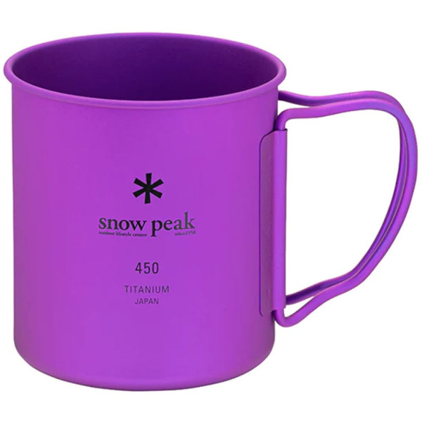 Mug Snow Peak MG-143-PR Ti-Single 450 Anodized Cup 450ml Purple