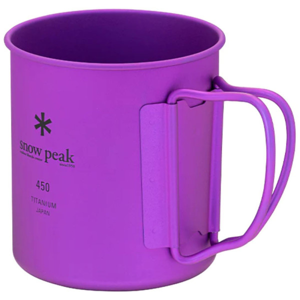 Mug Snow Peak MG-143-PR Ti-Single 450 Anodized Cup 450ml Purple