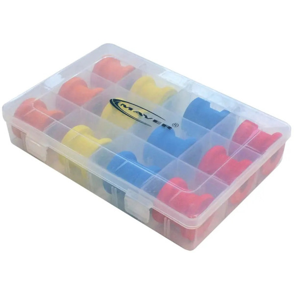 Maver Scatola Rotolini Trasparente – 12 Rotolini with 12 reels