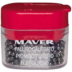 Набор грузил Maver Pallini Supercalibrati Teneri №1/0 (0.365g)