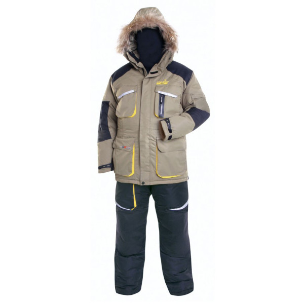 Костюм Norfin Titan L (50% пух) -40°C/8000мм Коричневый/черный