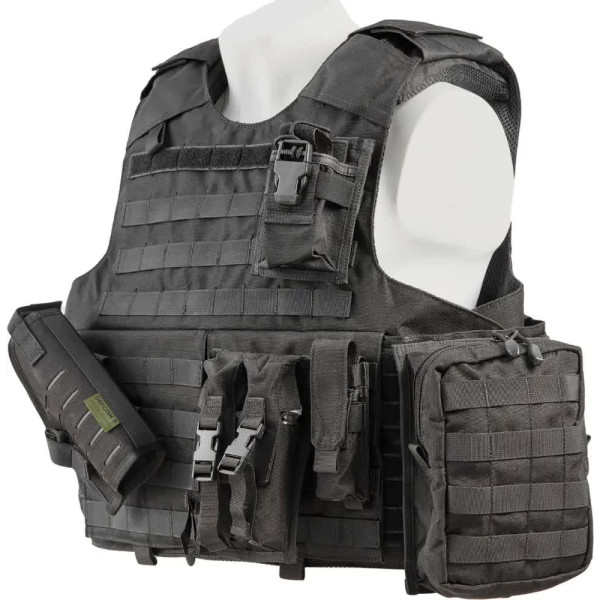 Defcon 5 Law Enforcement Vest Carrier Tactical Vest, Black