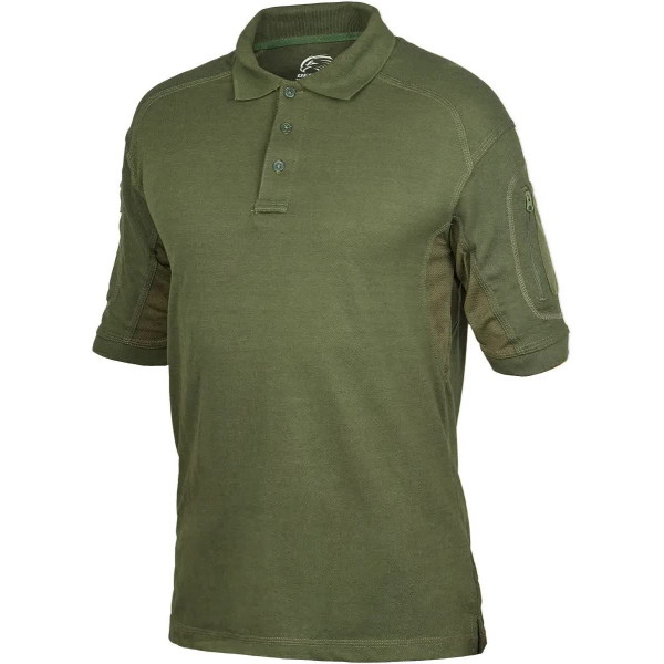 Defcon 5 Tactical Polo Short Sleeves with Pocket (OD Green)