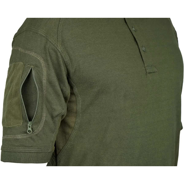 Defcon 5 Tactical Polo Short Sleeves with Pocket (OD Green)
