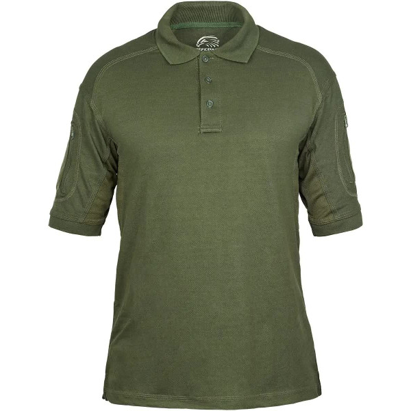 Defcon 5 Tactical Polo Short Sleeves with Pocket M OD Green