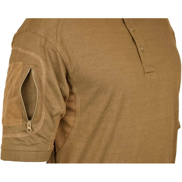 Defcon 5 Tactical Polo Short Sleeves with Pocket XL Coyote Brown