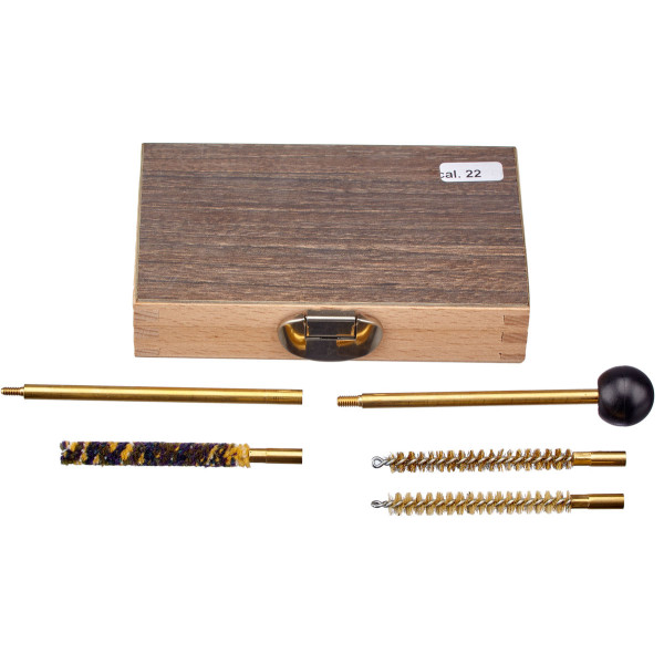 MEGAline .22 caliber pistol cleaning kit. 1/8 brass.