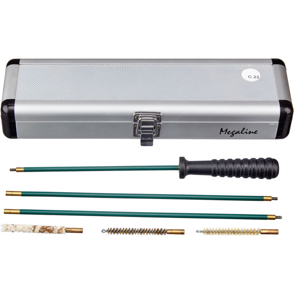 MEGAline Cleaning Kit for Airguns/Rifles, Caliber .22. 1/8" Braided Steel