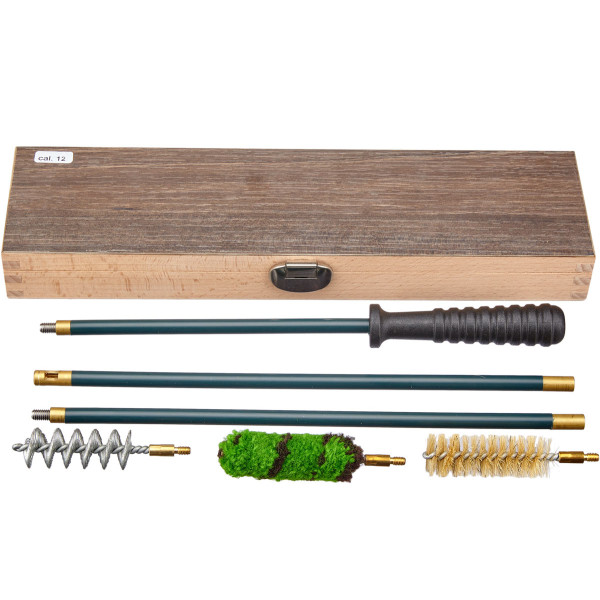MEGAline 12-gauge shotgun cleaning kit. Braided steel. 5x0.75