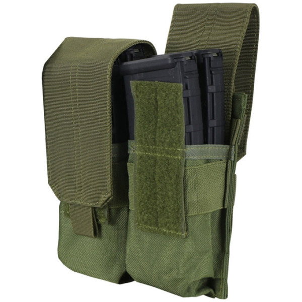 Condor Double M4 Mag Pouch, Olive