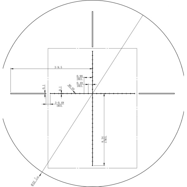 XD Precision 3-12x50 SF HMD Illuminated Reticle with Lens Hood