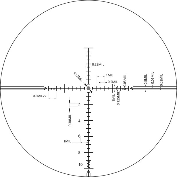 Прицел оптический XD Precision Black-LR F1 4-24x50 сетка MPX1
