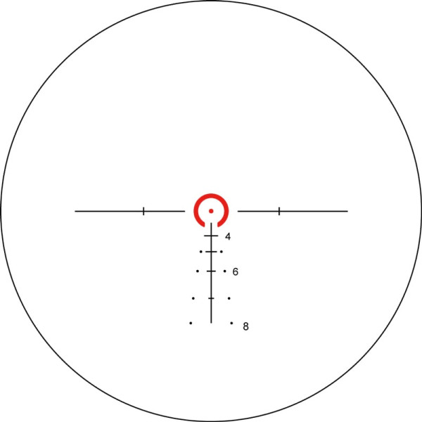 XD Precision Black-CQB F2 1-6x24 BDC Reticle Optical Sight