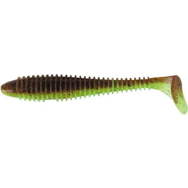 Keitech Swing Impact FAT 3.3" Silicone (7 pcs/pack) c:401 greenpumpkinpp.chart